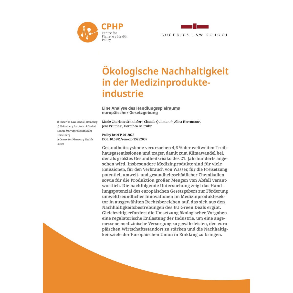 Öko­lo­gi­sche Nach­hal­tig­keit in der Medi­zin­pro­dukt­e­indus­trie